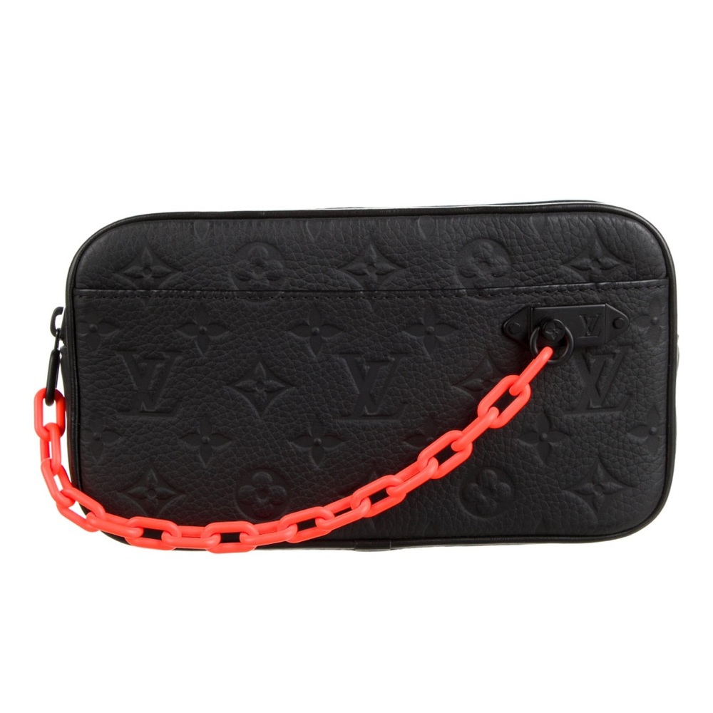 Louis Vuitton Uniform Taurillon Monogram Solar Ray Soft Pochette Volga